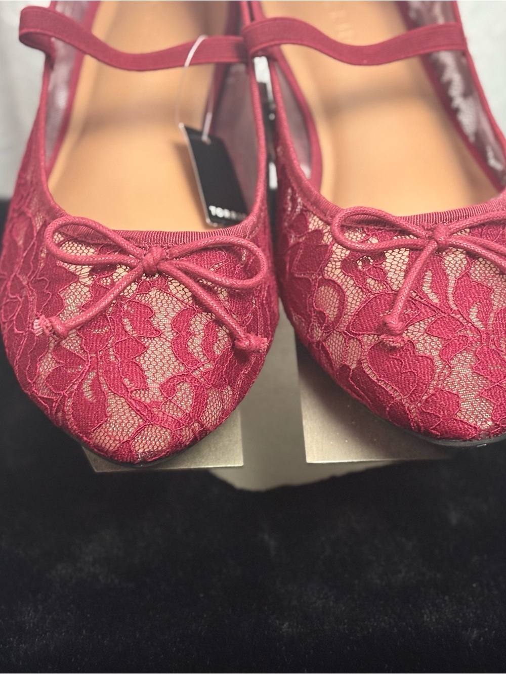 torrid Lace Mary Jane Bow Flats 10.5 WW - Picture 3 of 9